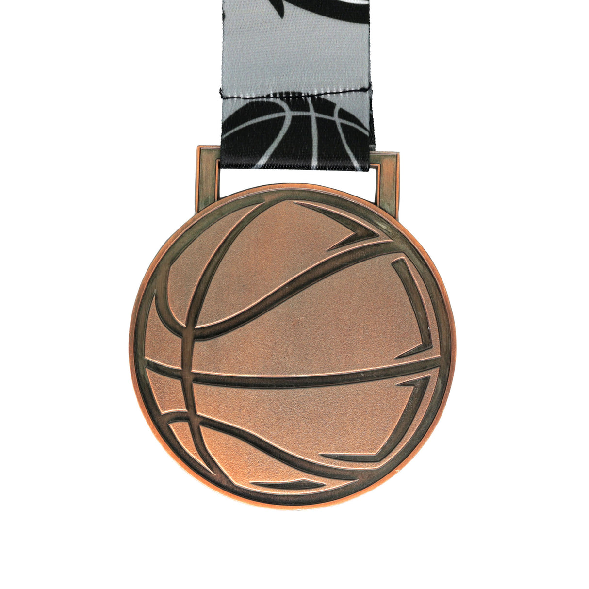 GEN24 3" Basketball Medal - Antique Copper