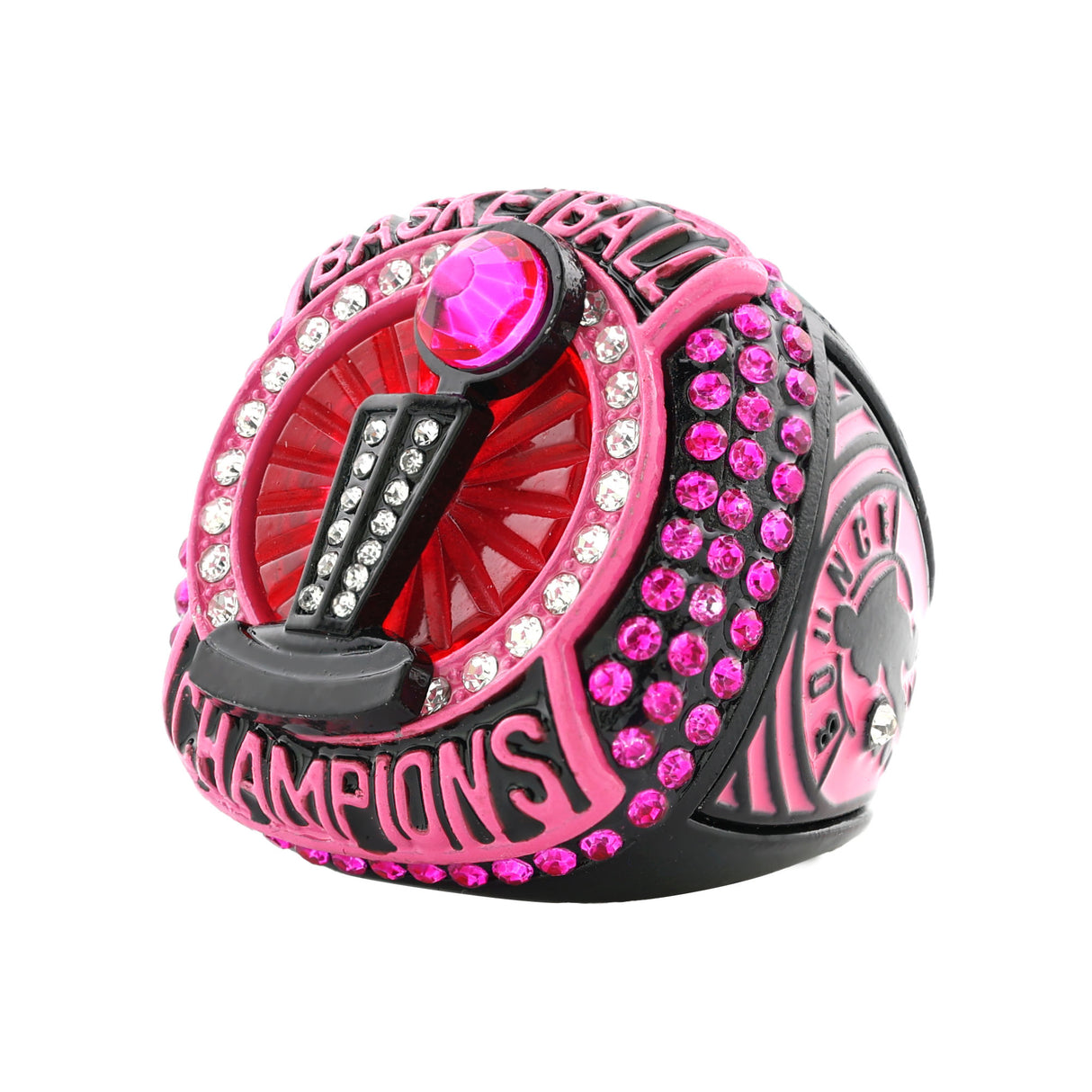 Basketball25 Neon Pink Champions Ring