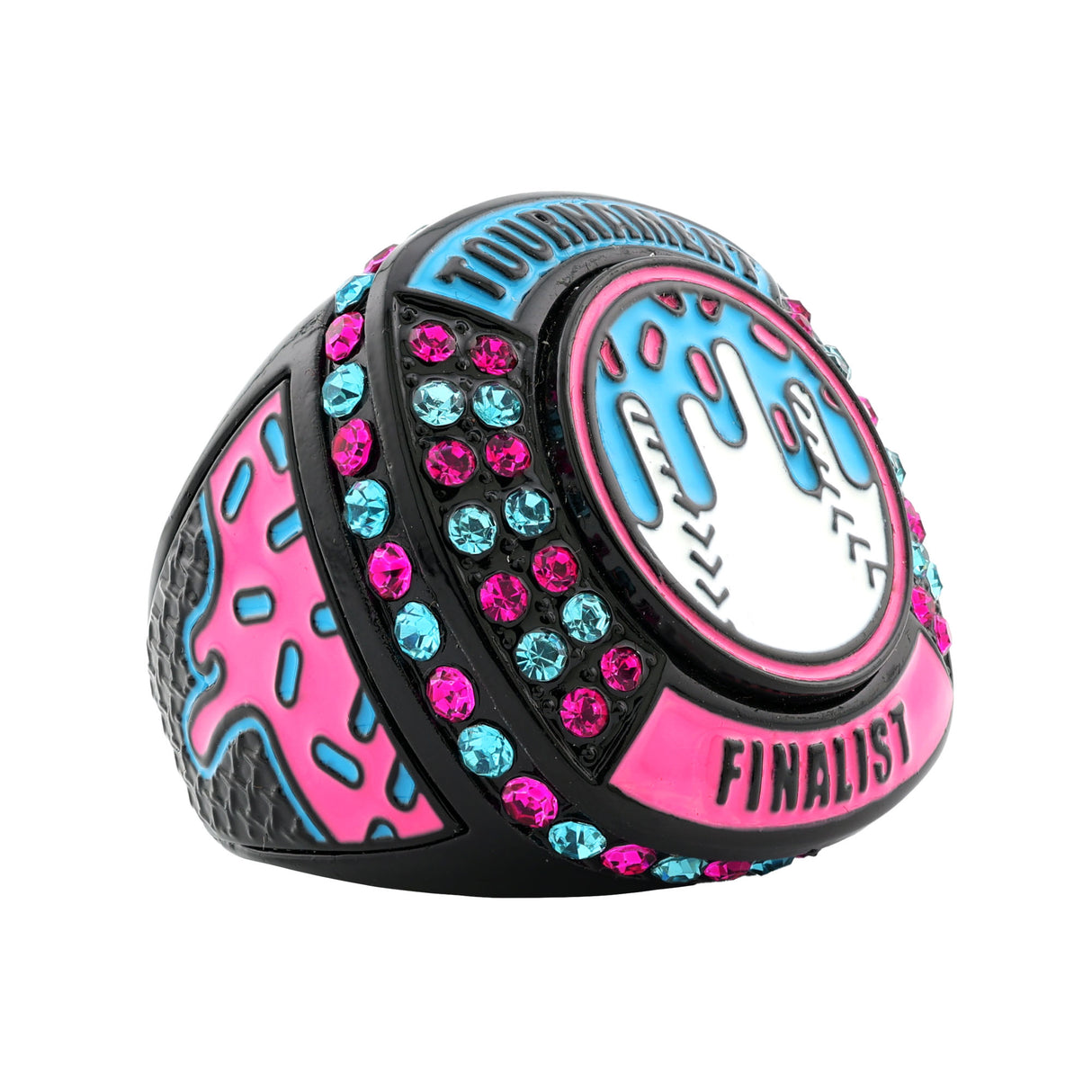 GEN27 Drip Baseball Black Icy Tournament Finalist Ring