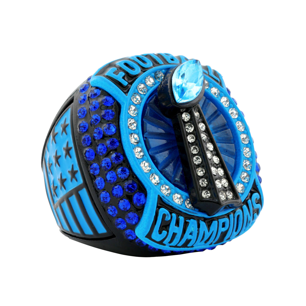 Football25 Neon Blue Champions Ring