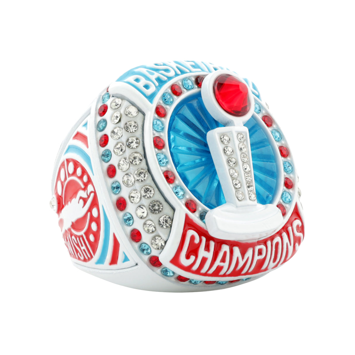 Basketball25 Red/White/Blue 2 Champions Ring