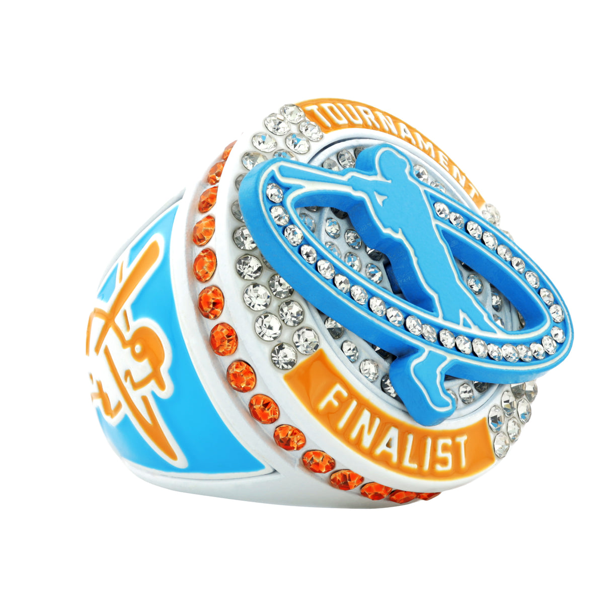 GEN26C Baseball Orange&Blue&White Tournament Finalist Ring