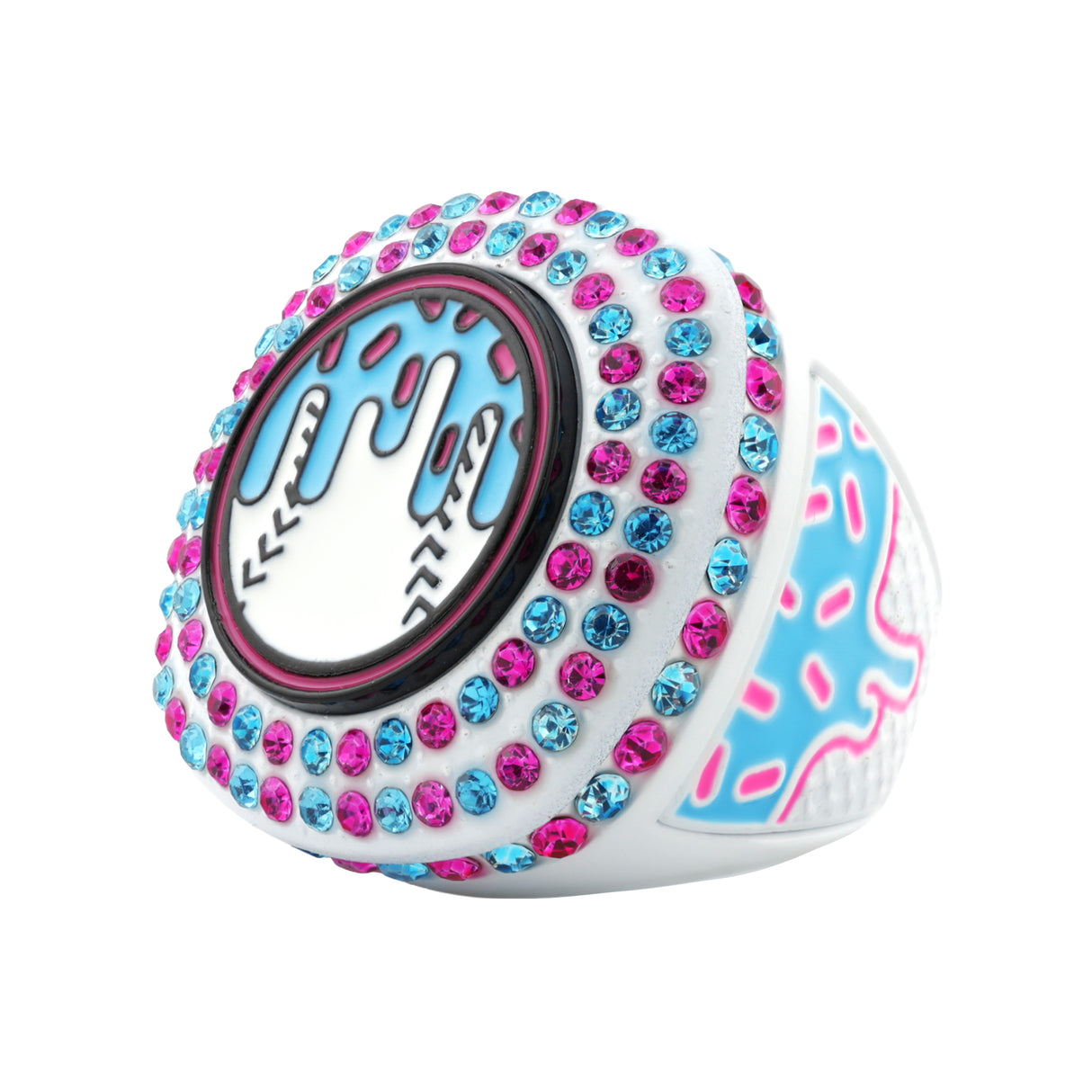 GEN25 Drip Baseball Whiteout All Stones Ring