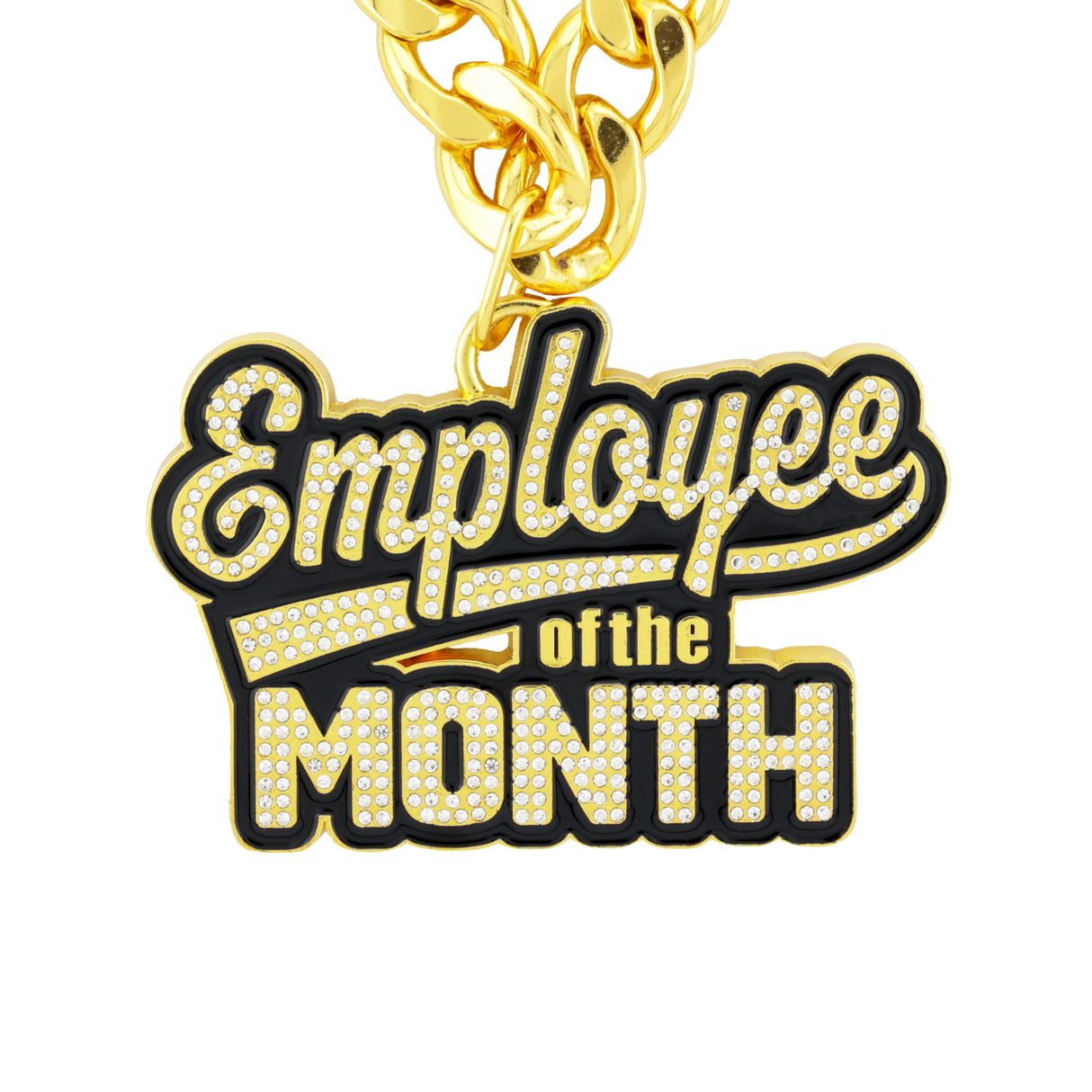 Employee of the Month Gold Stone Chain