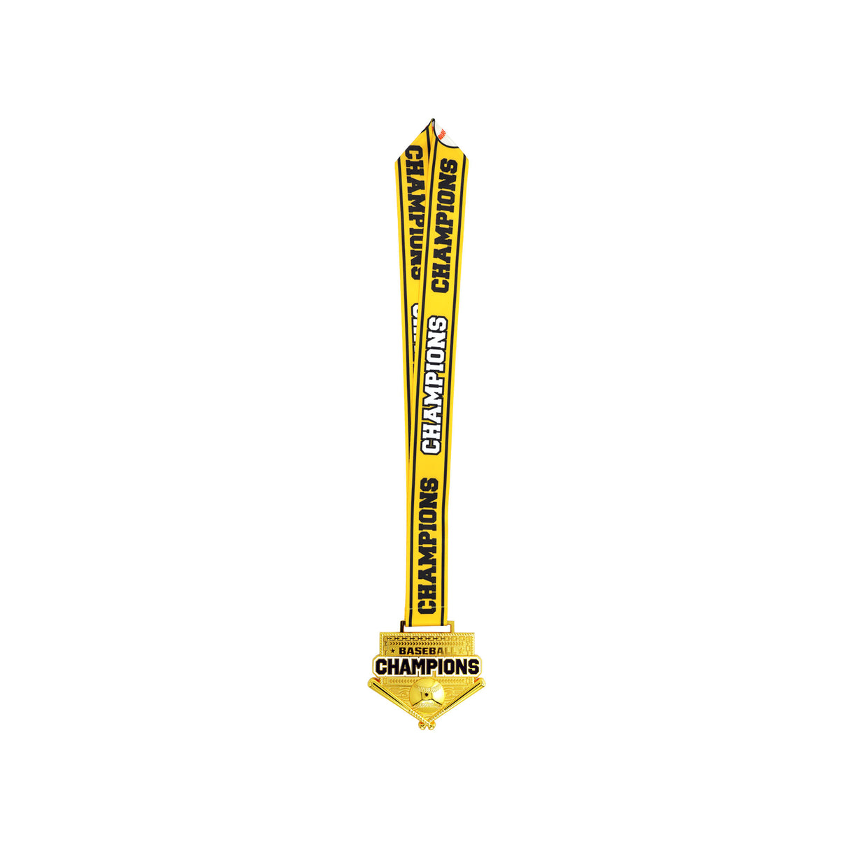 MED26 4'' Baseball Gold&Yellow Champions Medal