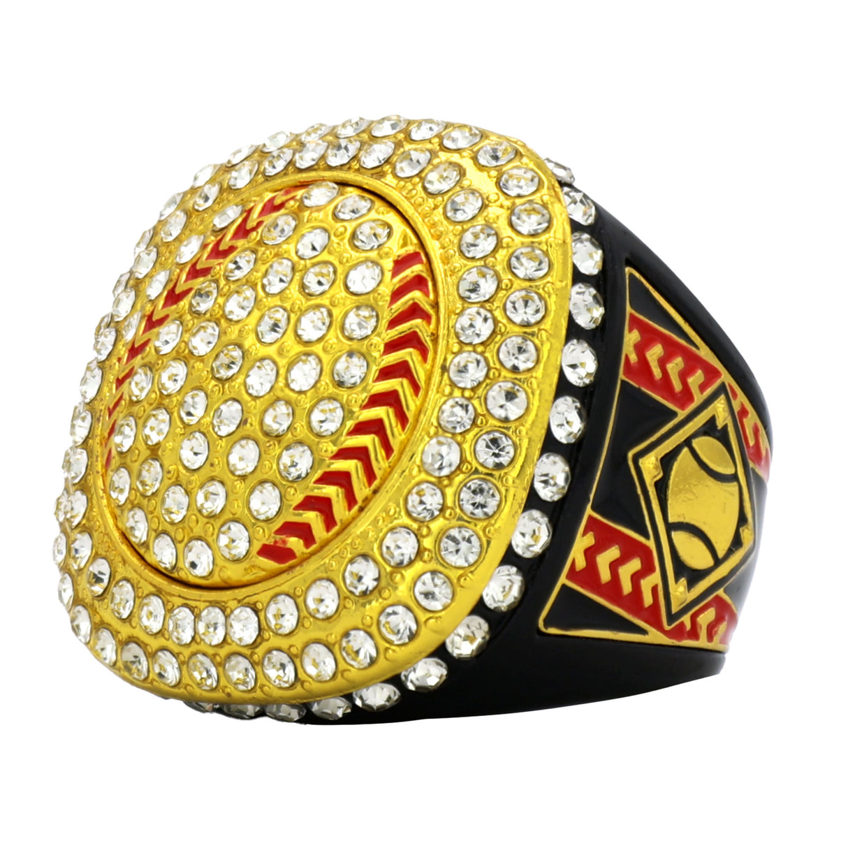 GEN25A Black All Stones 1 Ring