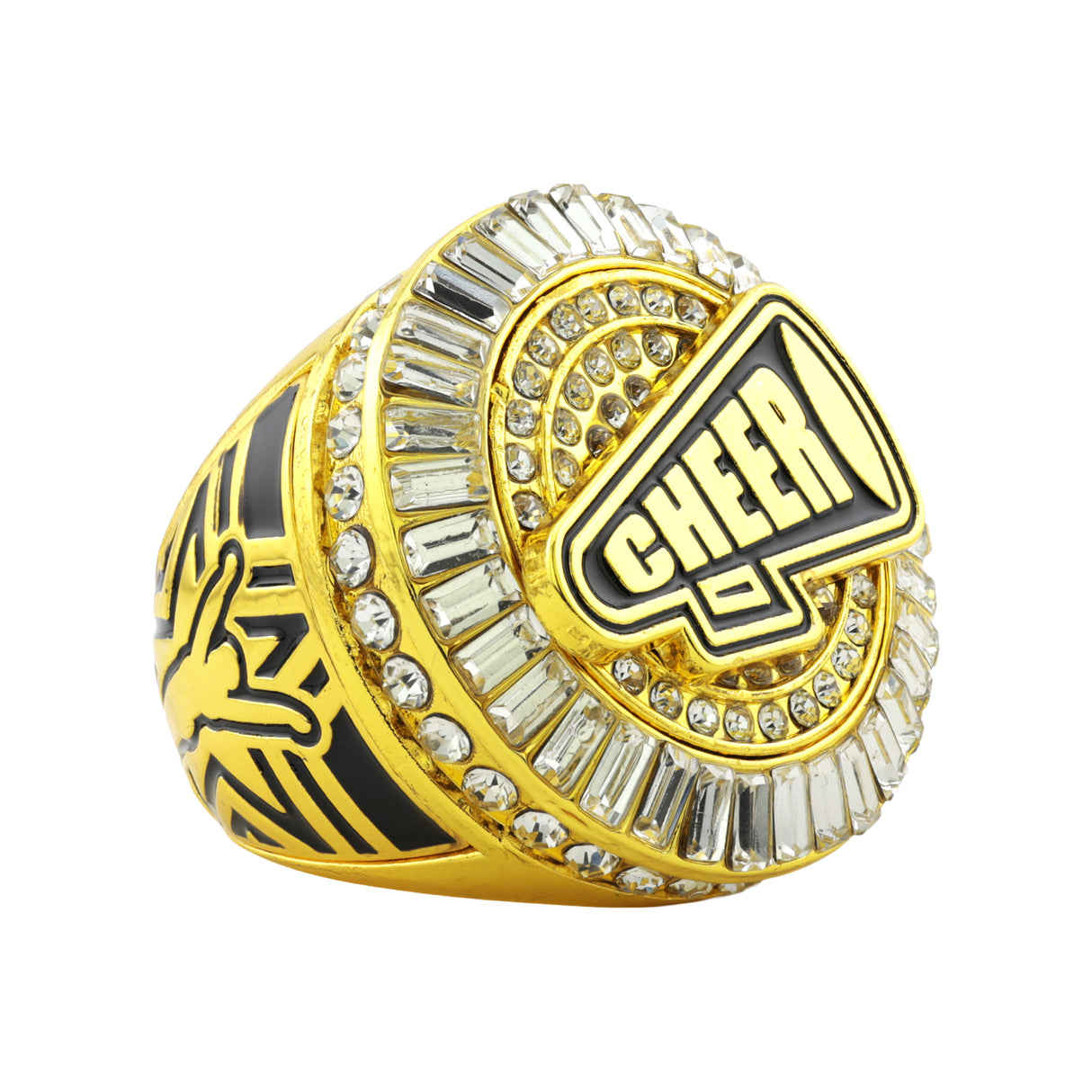 Cheer26 Gold All Stones 2 Ring