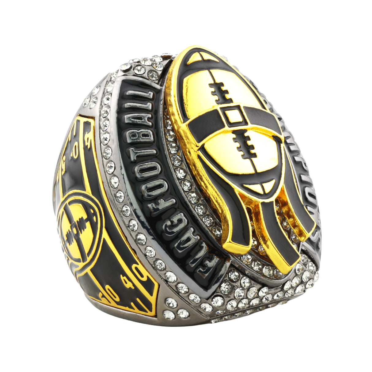 Football26A Flag Football Gunmetal Champions Ring