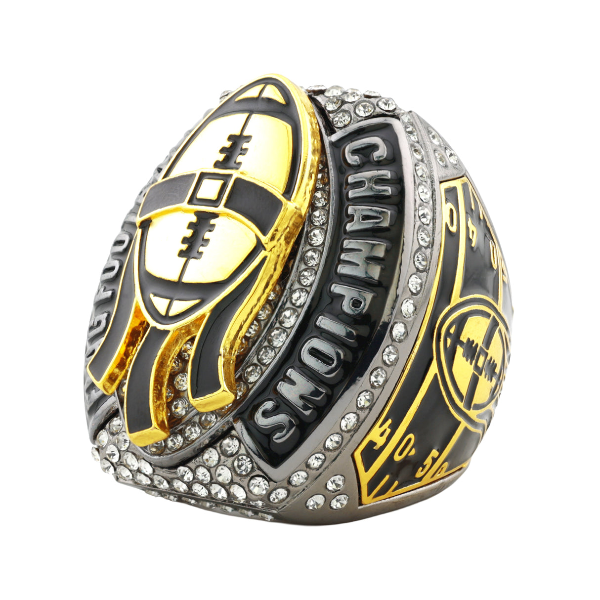 Football26A Flag Football Gunmetal Champions Ring