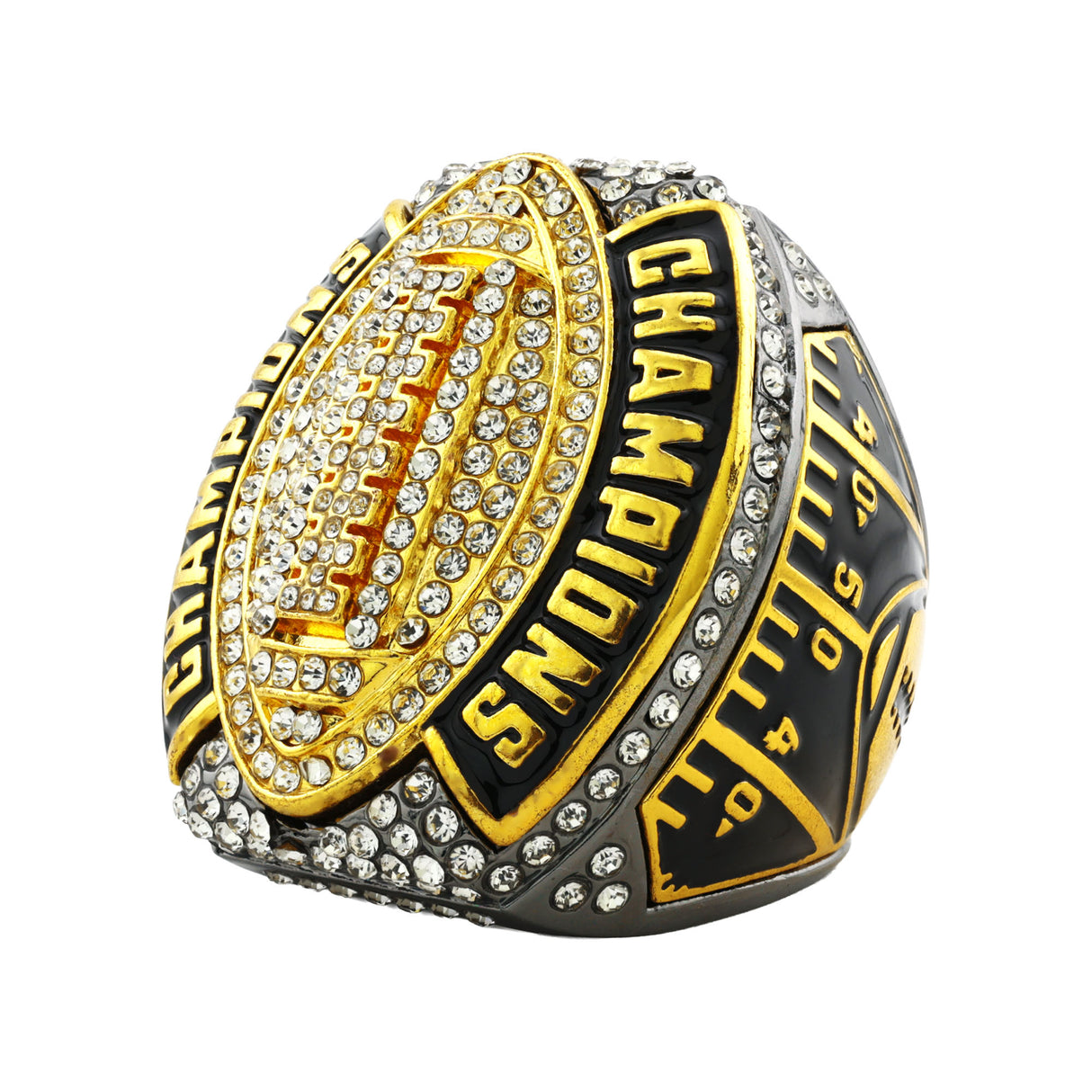 Football26A Gunmetal&Gold Champions Ring