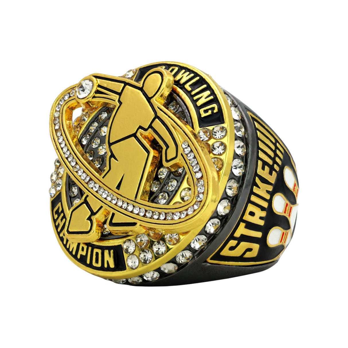 Bowling27 Gunmetal&Gold Champions Ring