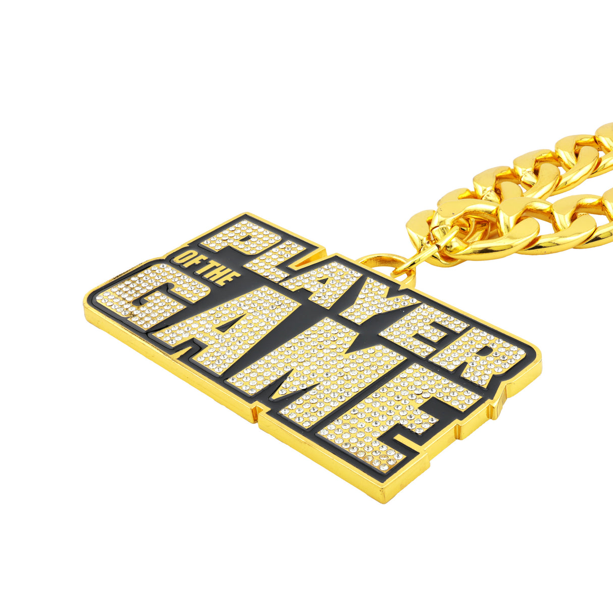 Player Of The Game Stone Chain Gold&Clear