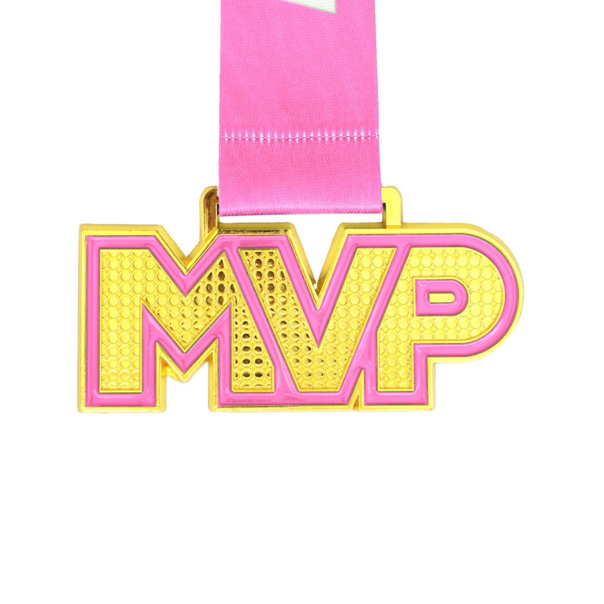 MED25 MVP 4" Medal - Gold/Pink