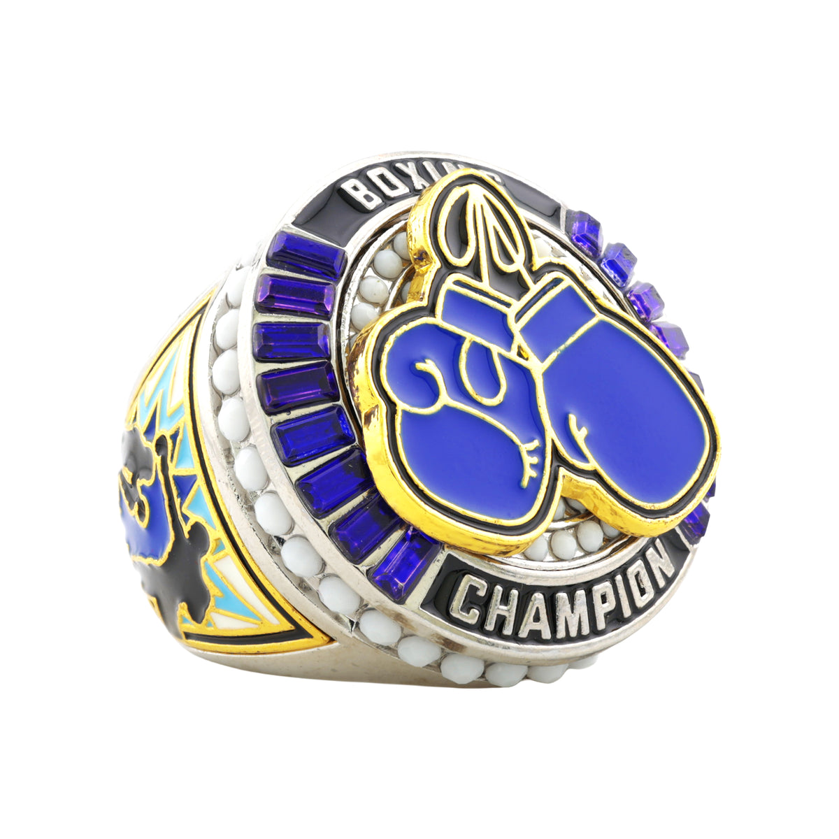 Boxing27 Platinum&Blue Champions Ring