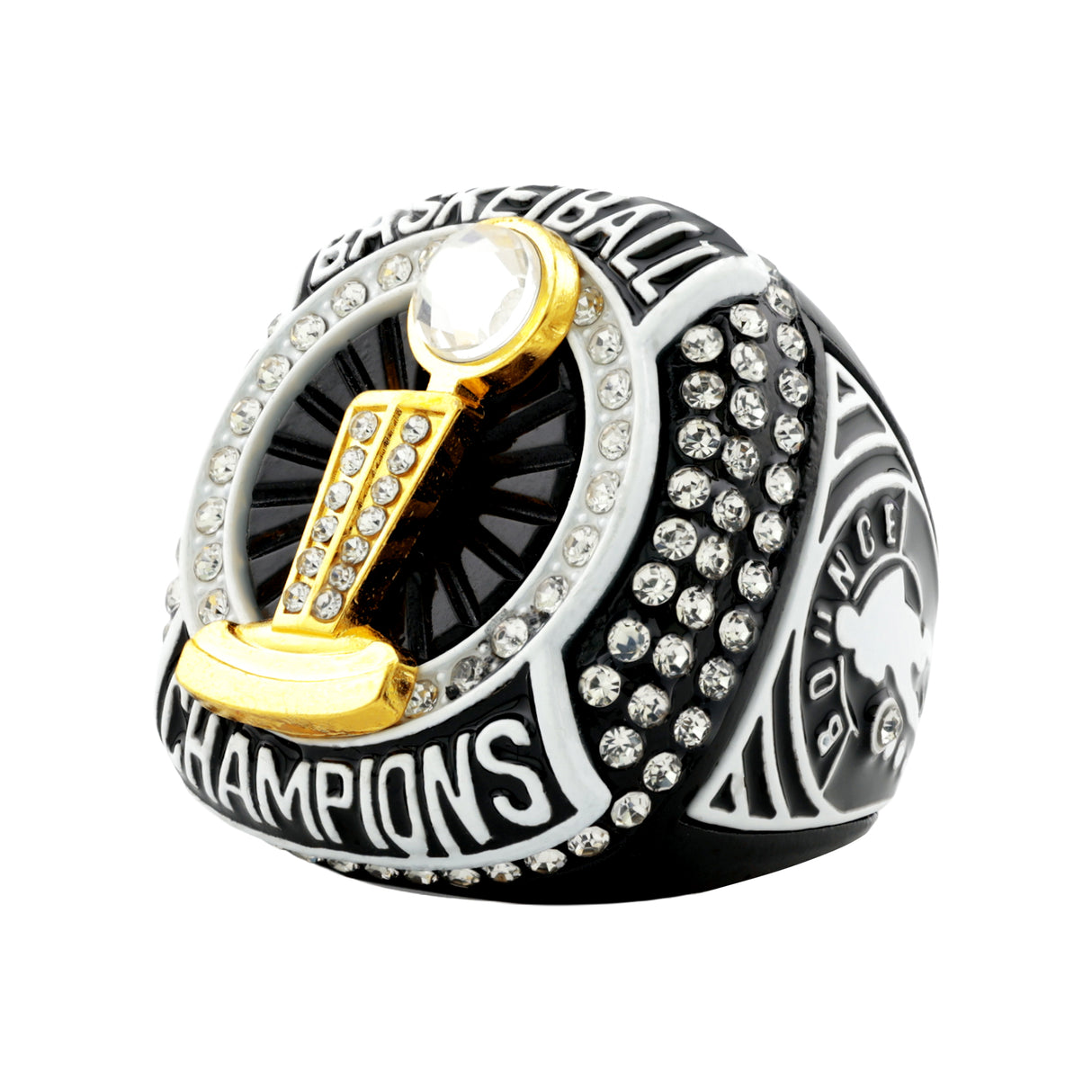 Basketball25 Black&White2 Champions Ring