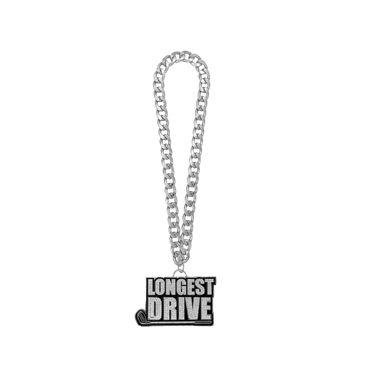 Golf25 Longest Drive Silver Stone Chain