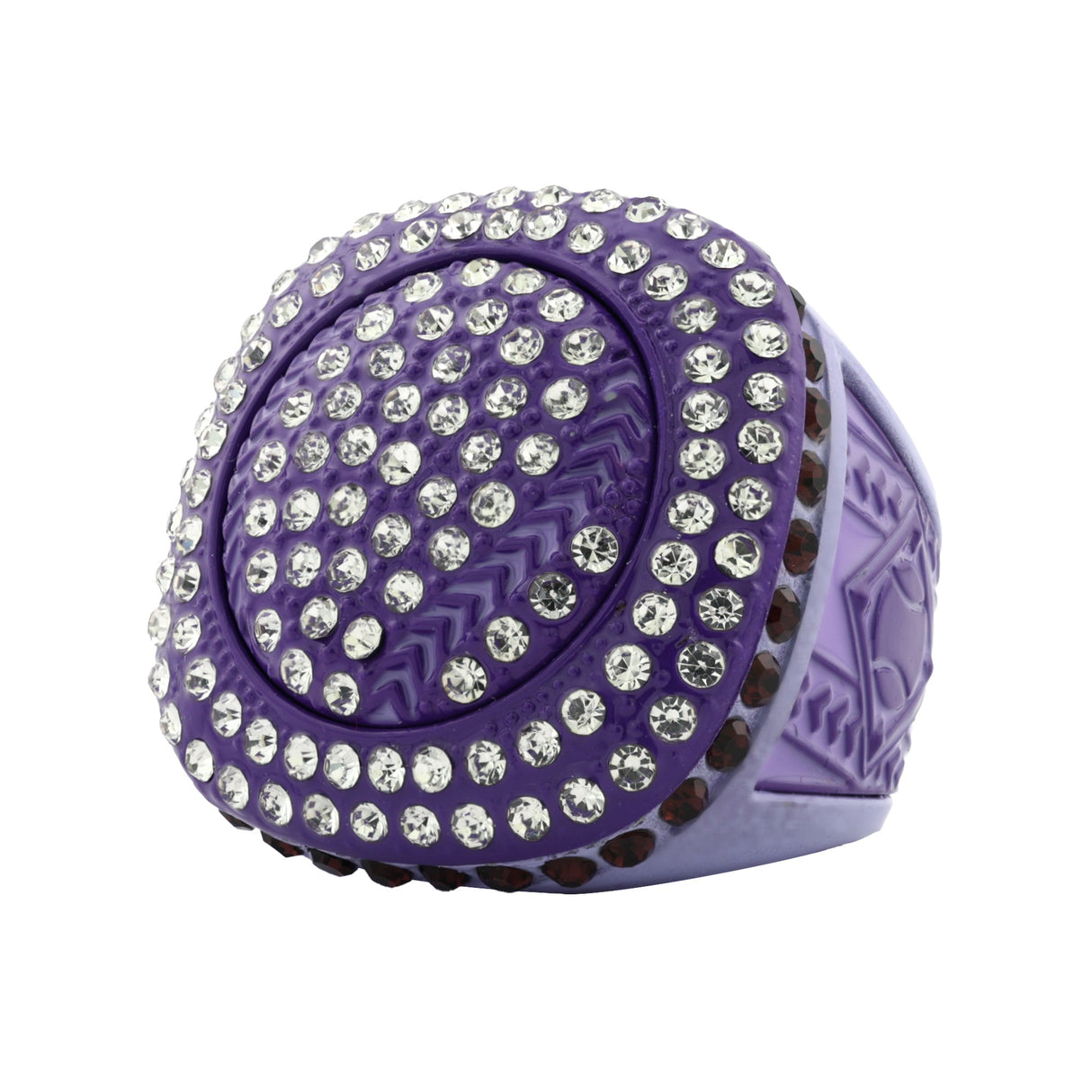 GEN25A Purpleout All Stones 2 Ring