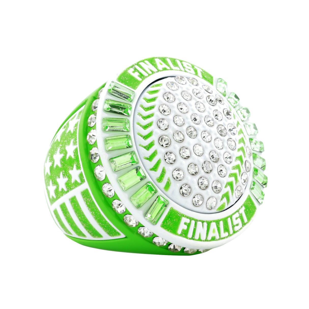 GEN26E Glitter Green Finalist Ring
