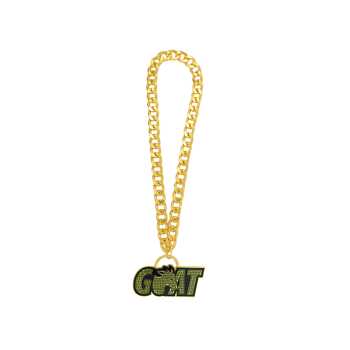 Goat Stone Chain Gold&Green