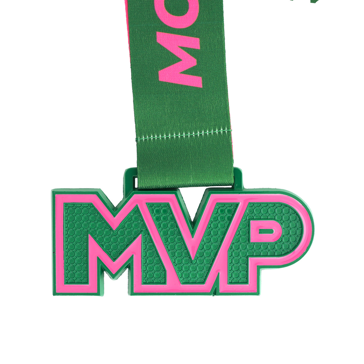 MED25 MVP 4" Medal - Pink&Green 2