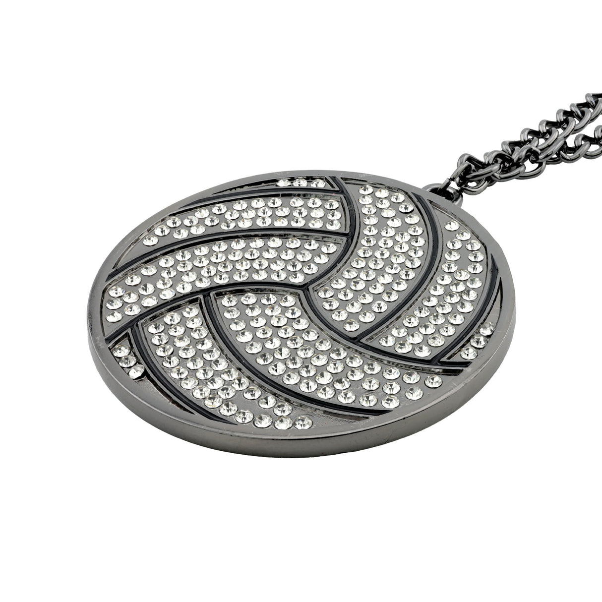 MED2 Volleyball Bling Medal Gunmetal