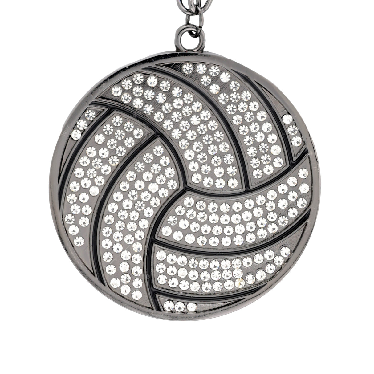 MED2 Volleyball Bling Medal Gunmetal