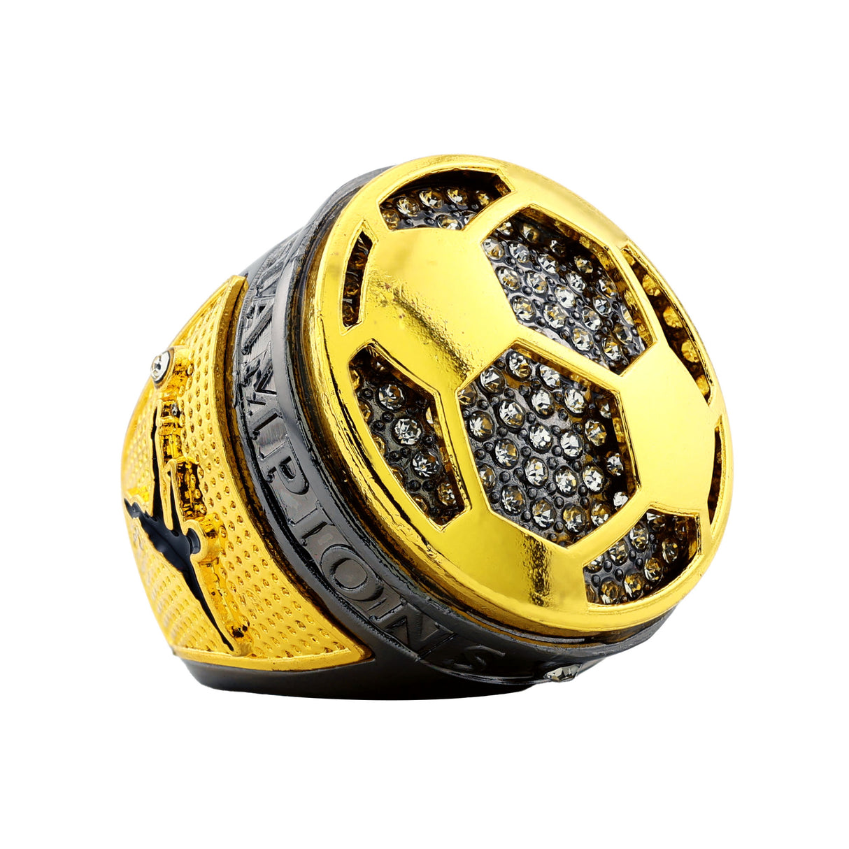 Soccer2 Gunmetal Champions Ring
