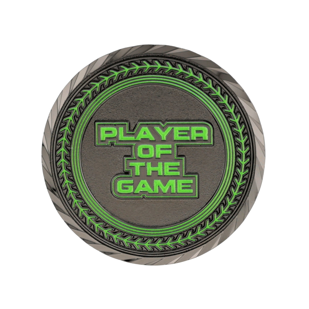 GEN2 2" Black&Green Player Of The Game Coin