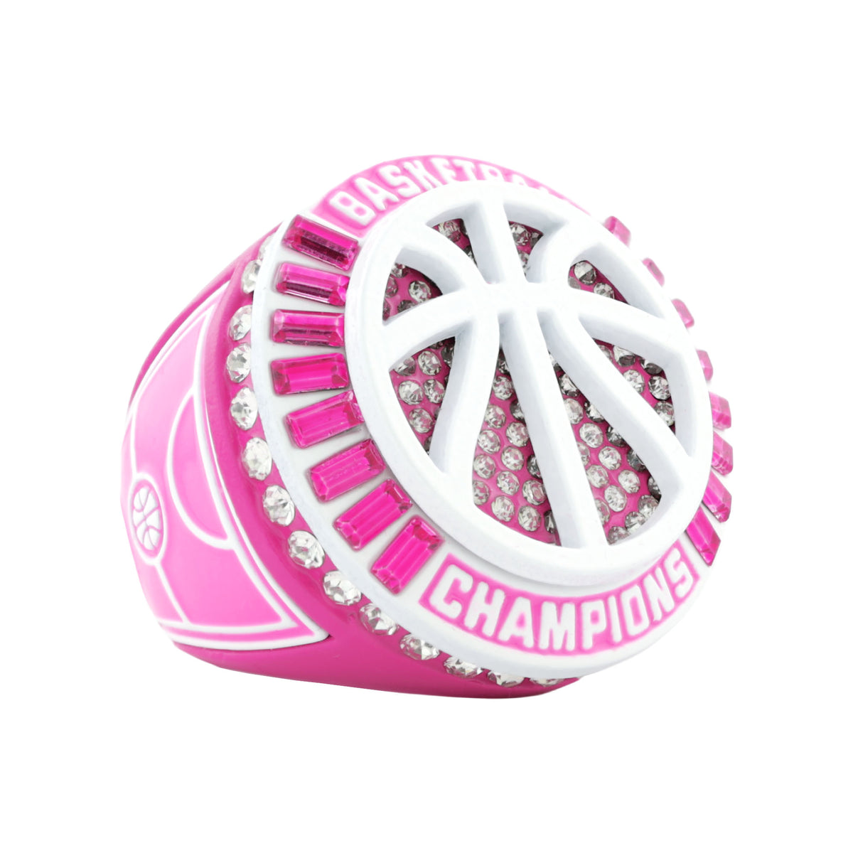 Basketball27B Pink&White Champions Ring