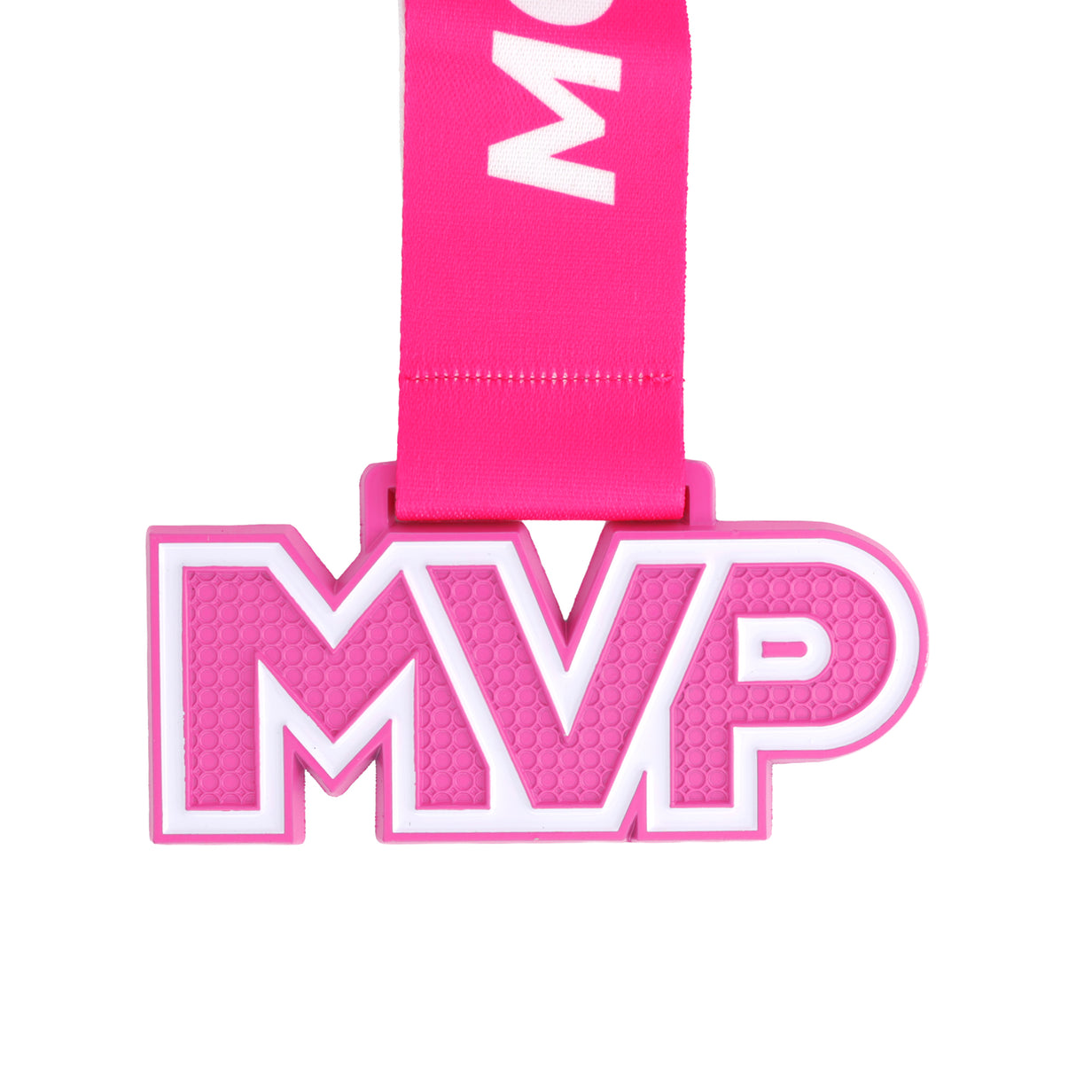 MED25 MVP 4" Medal - Pink&White 1
