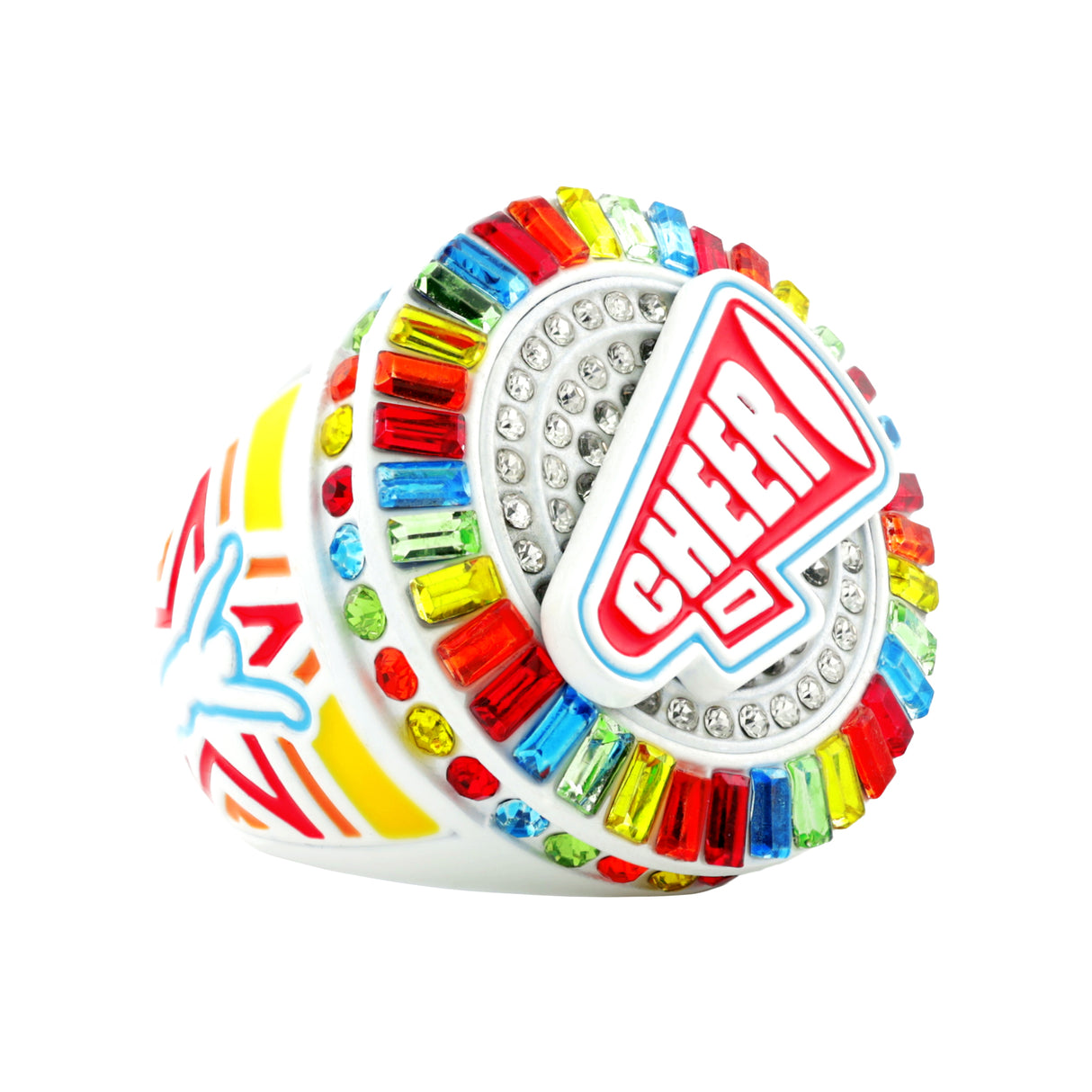 Cheer26 Rainbow All Stones Ring