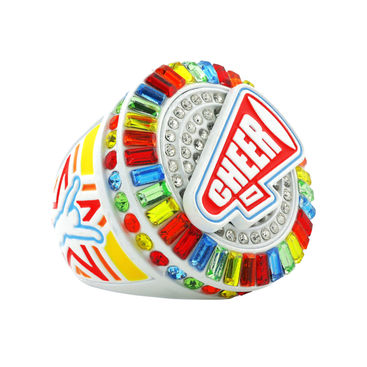 Cheer26 Rainbow All Stones Ring