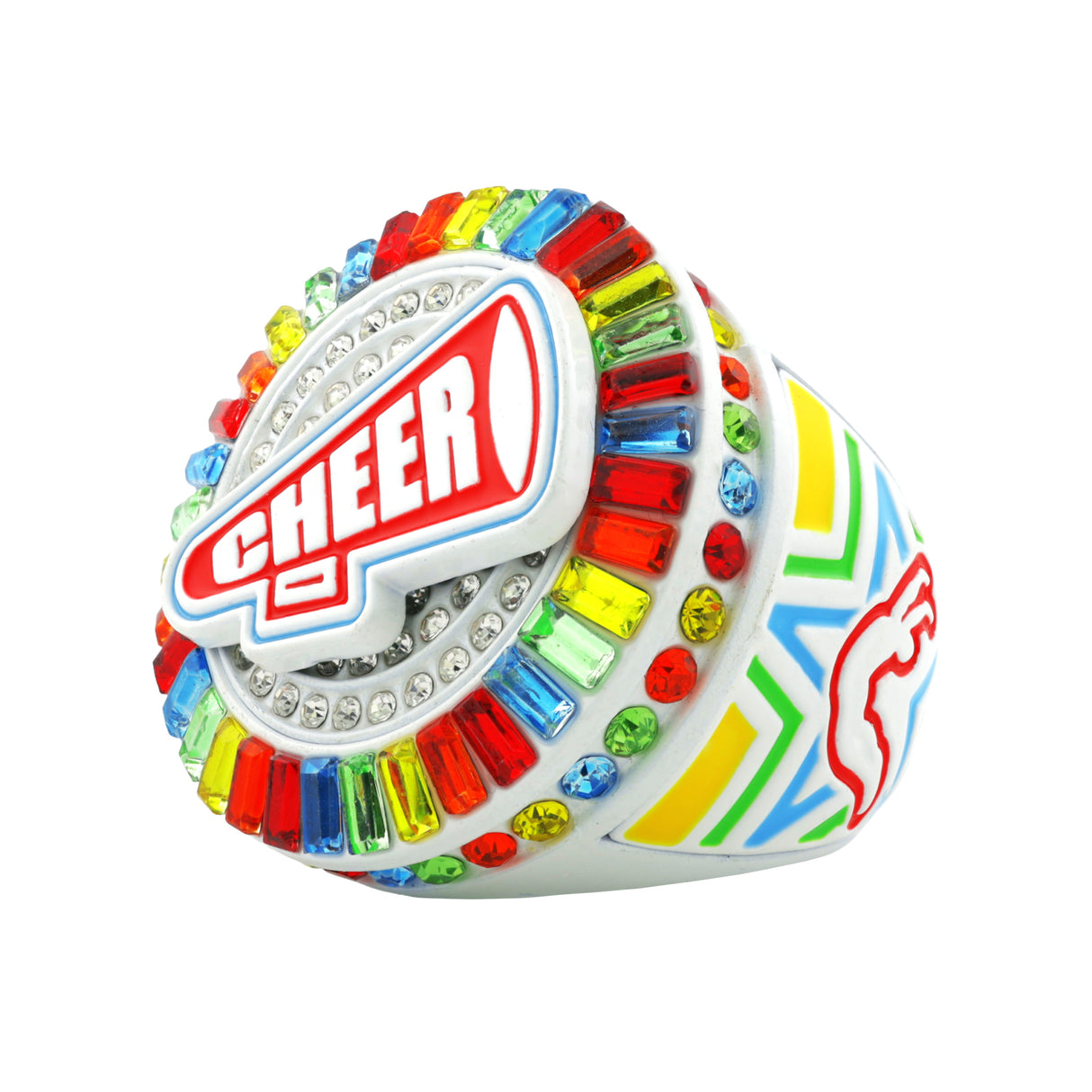 Cheer26 Rainbow All Stones Ring