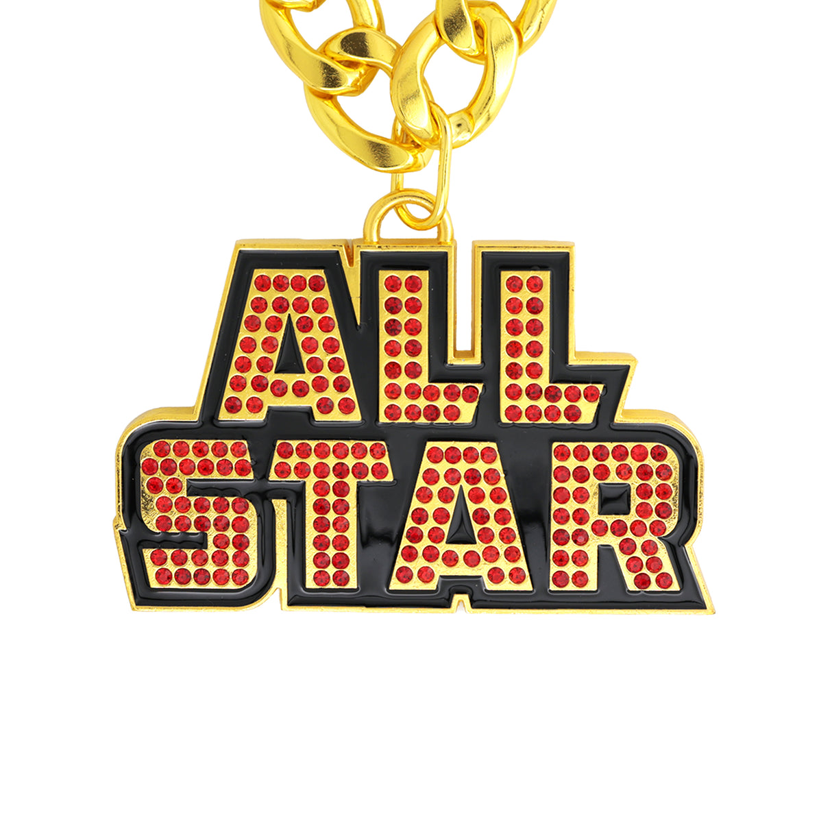 All Star Stone Chain Gold/Red