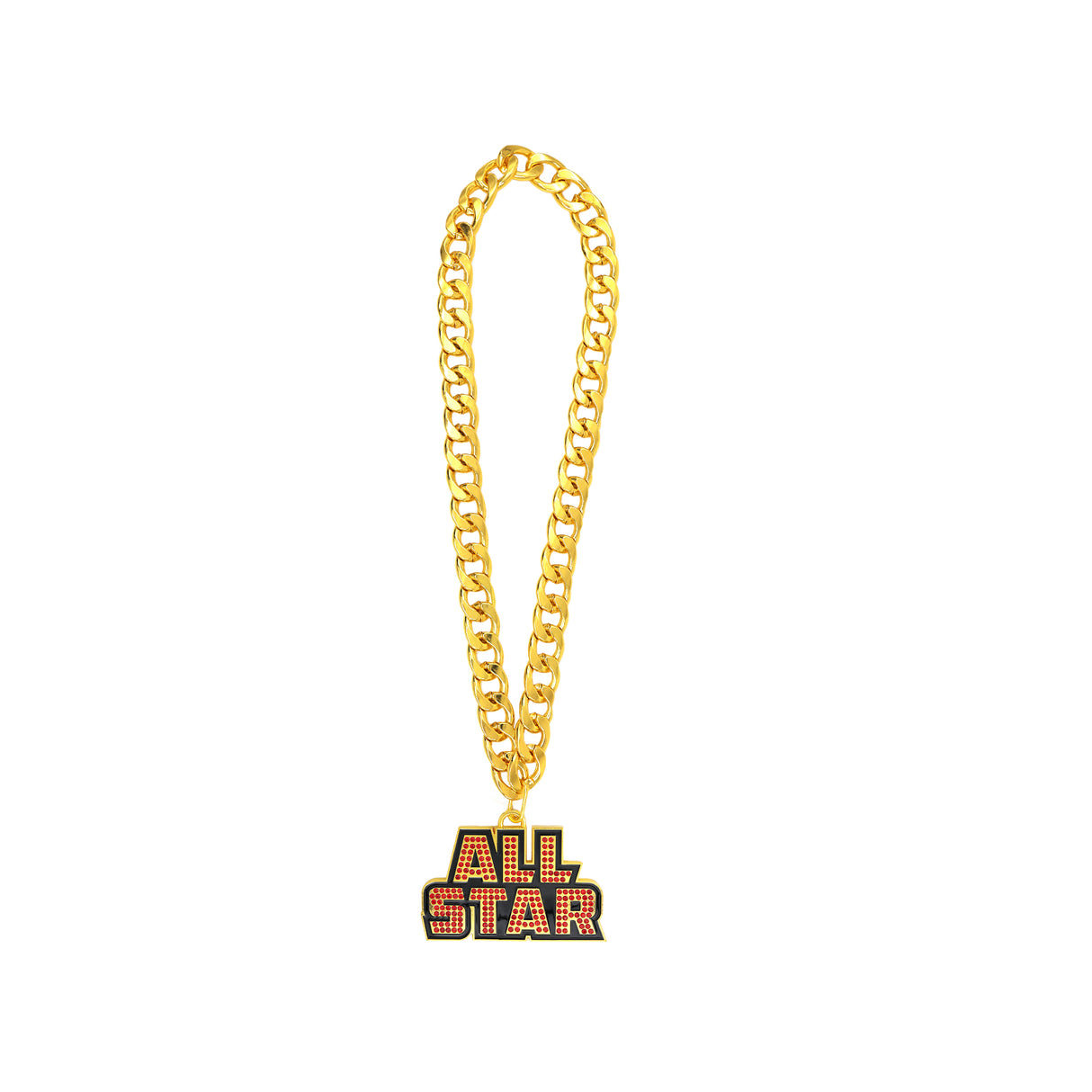 All Star Stone Chain Gold/Red
