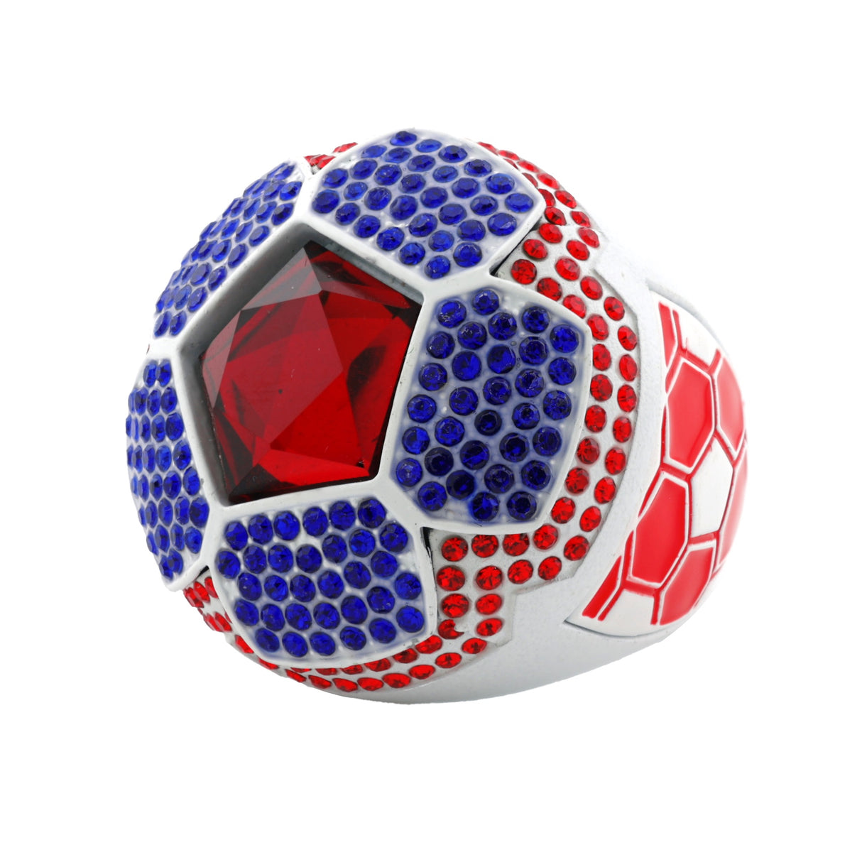 Soccer25 Whiteout All Stones Ring
