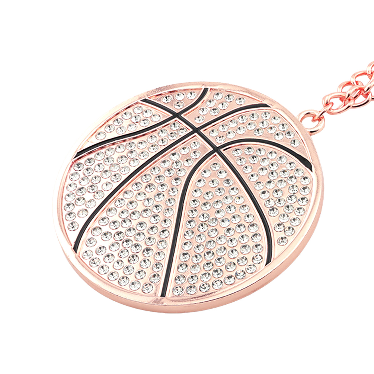 MED2 Basketball Bling Medal Rose Gold
