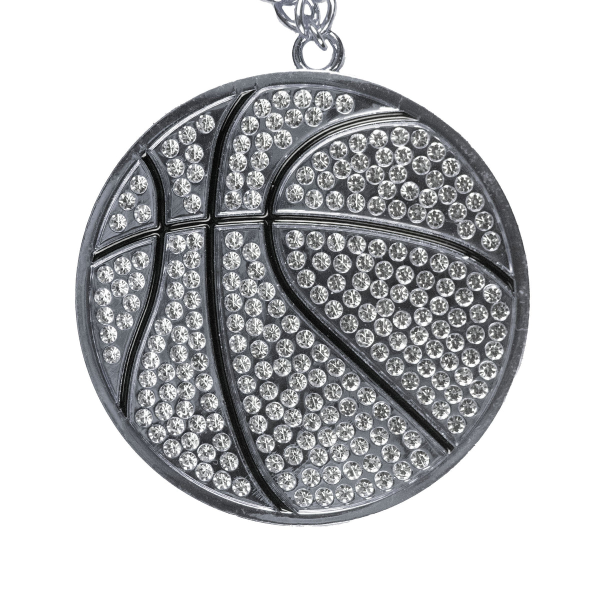 MED2 Basketball Bling Medal Silver