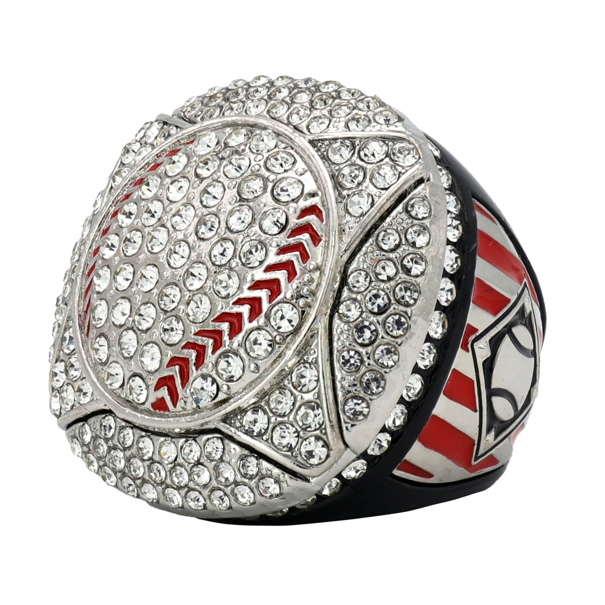 GEN25B Black All Stones 2 Ring