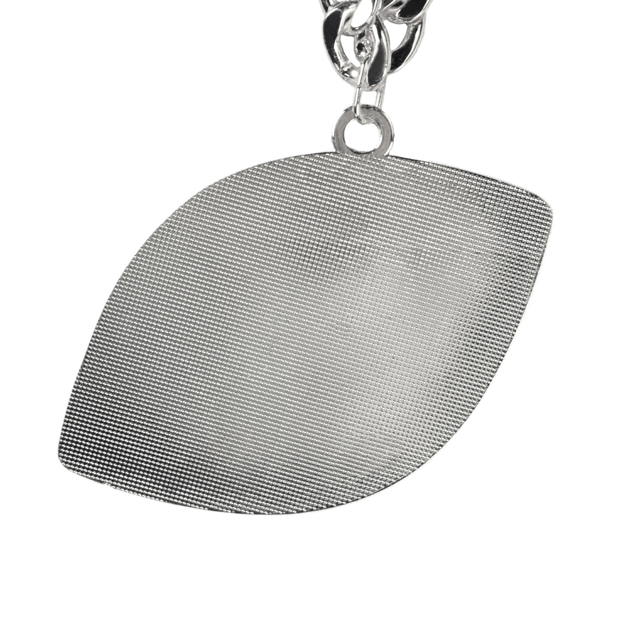 Football Stone Chain Black/Silver
