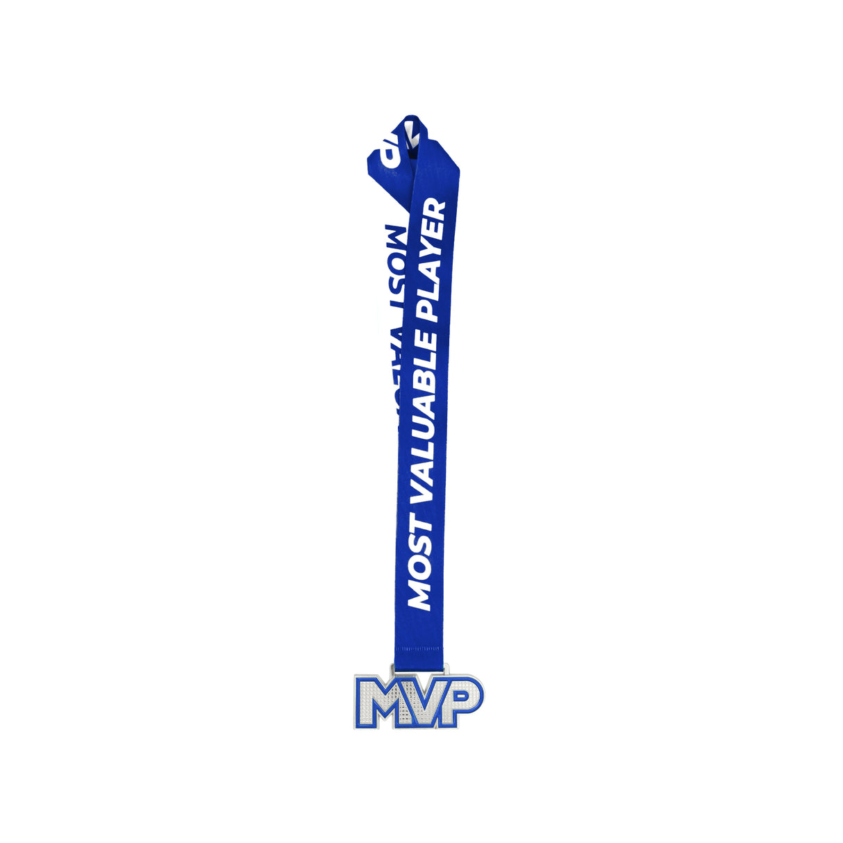 MED25 MVP 4" Medal - Silver/Royal Blue