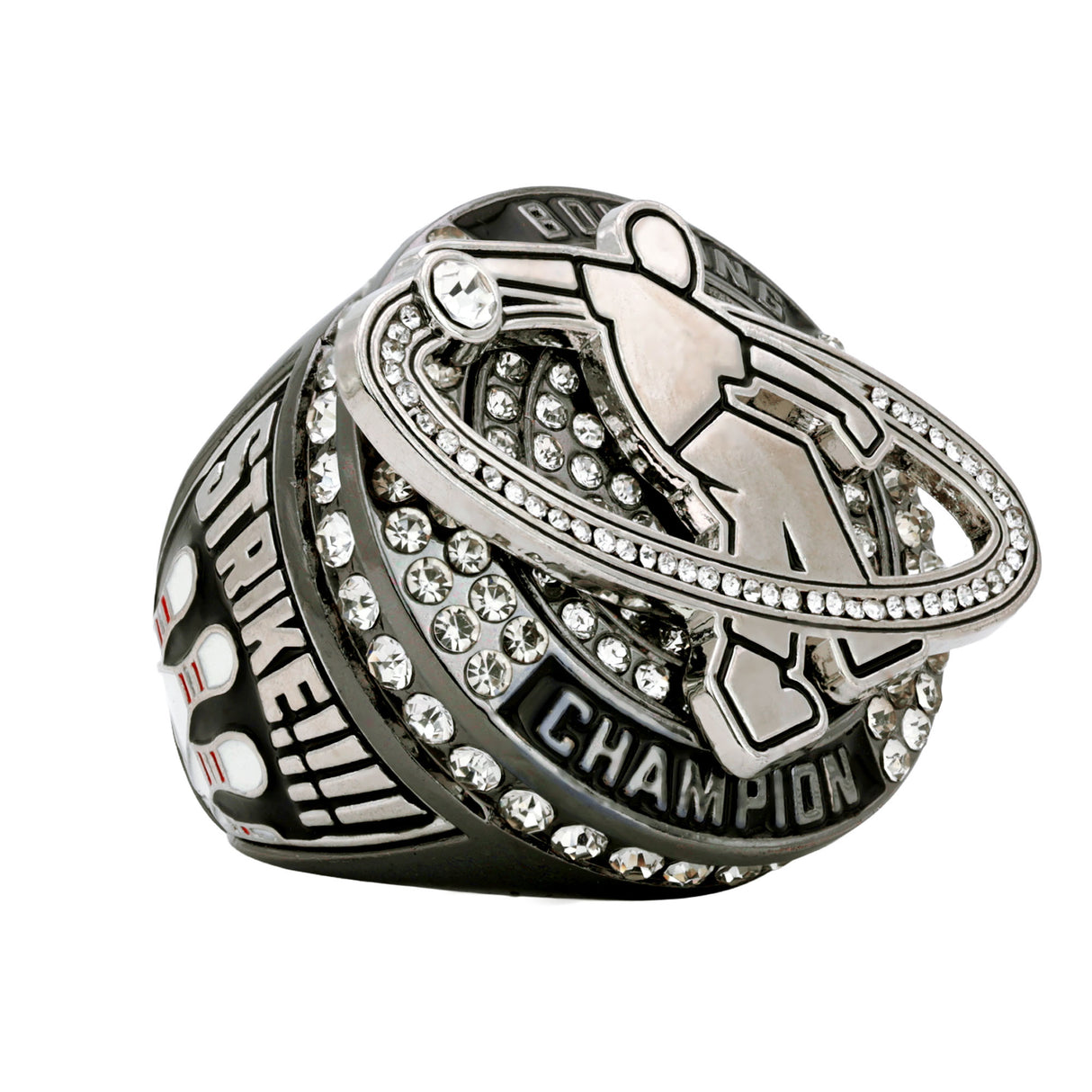 Bowling27 Gunmetal&Silver Champions Ring