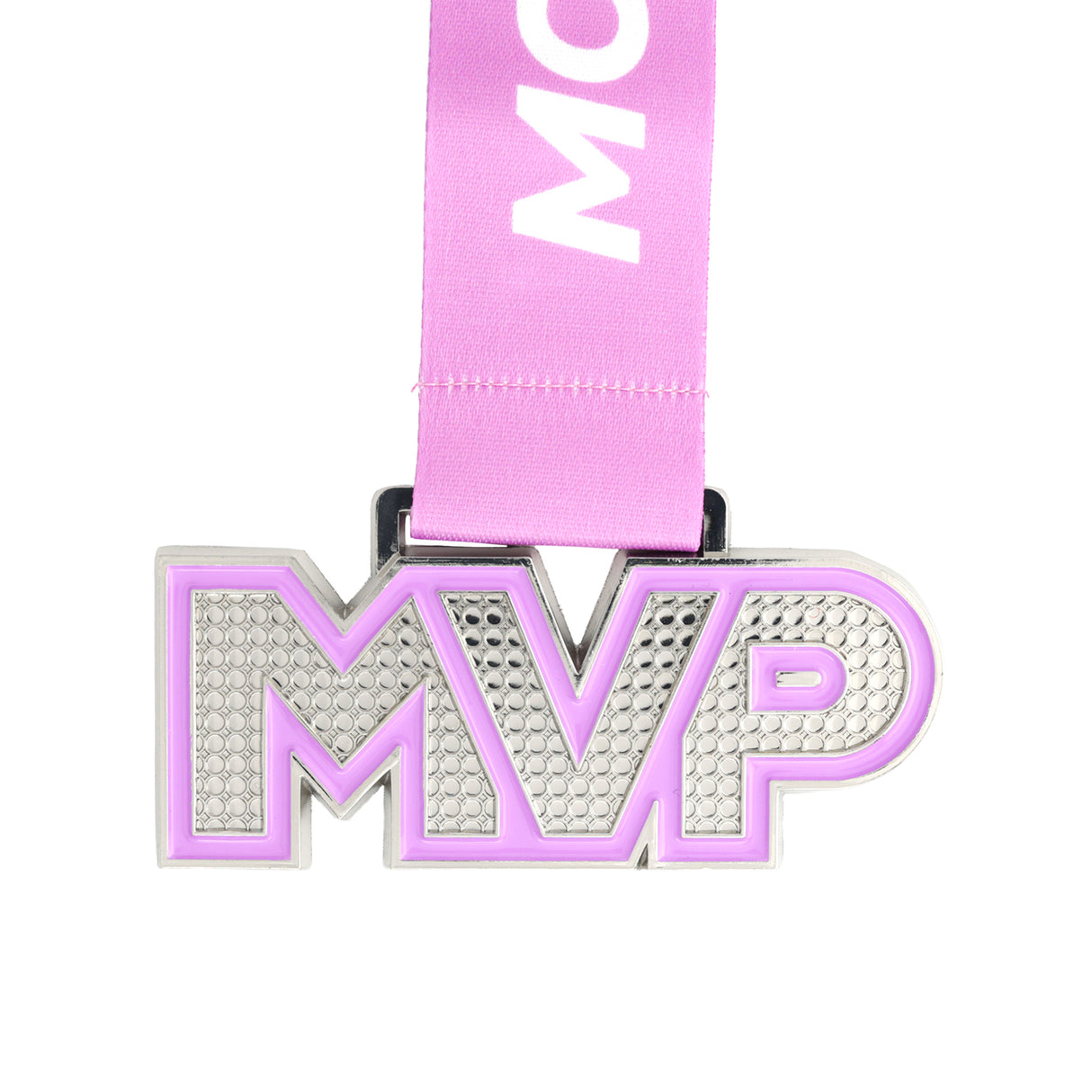 MED25 MVP 4" Medal - Silver&Lilac