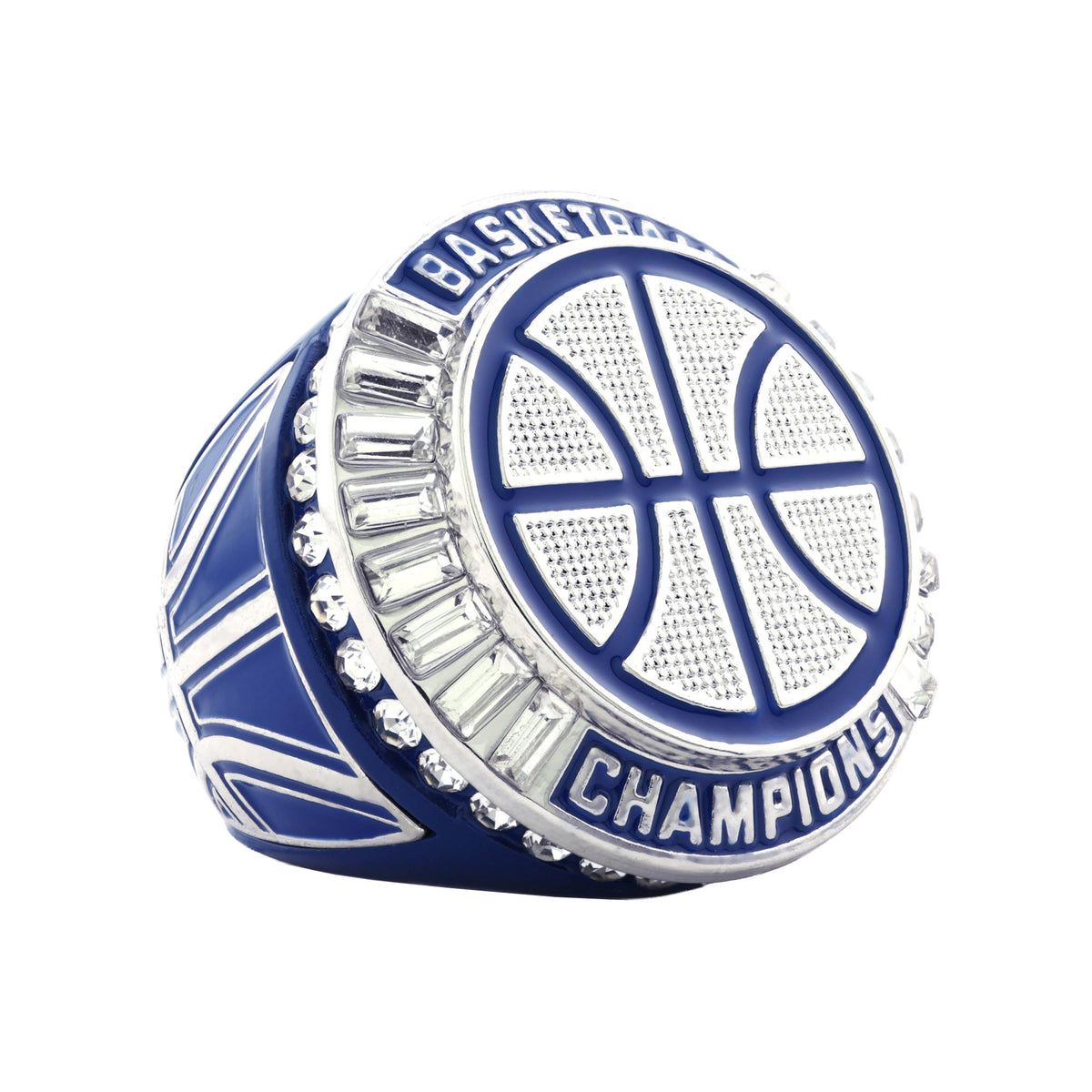 Basketball27A Navy&Platinum Champions Ring