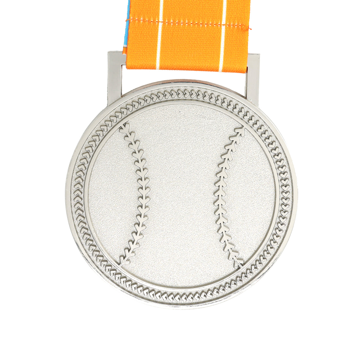 MED27 3'' Silver/Tropic&White Baseball Medal