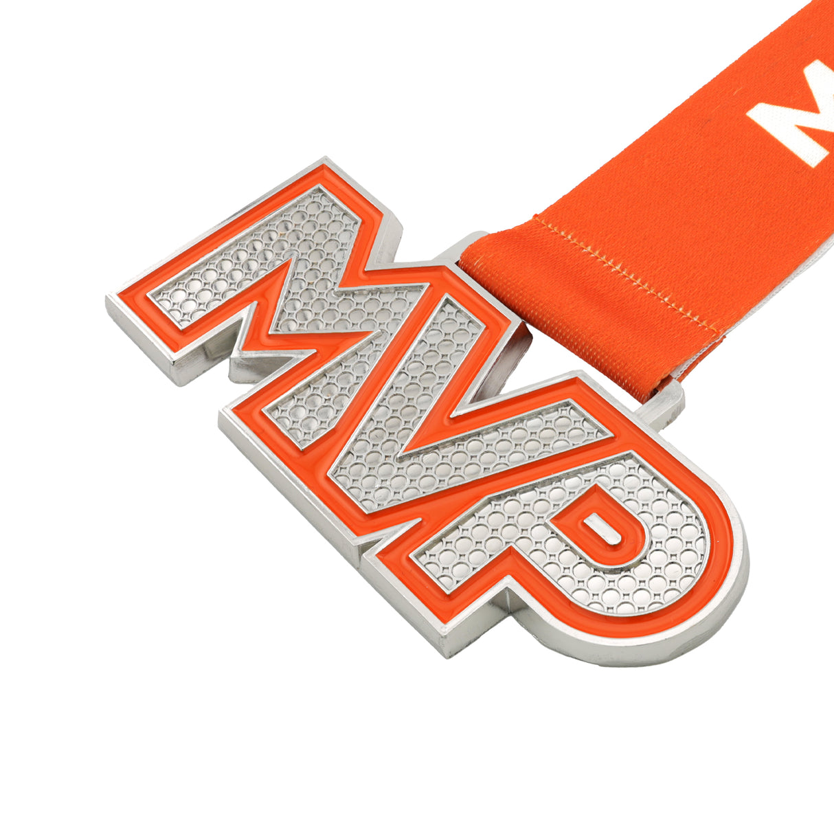 MED25 MVP 4" Medal - Silver/Orange