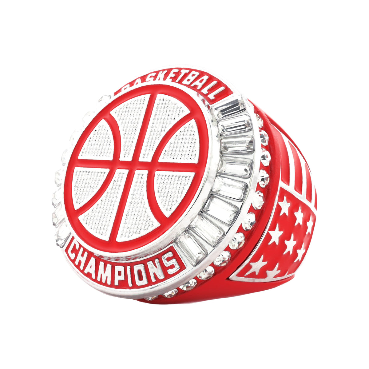 Basketball27A Red&Platinum Champions Ring