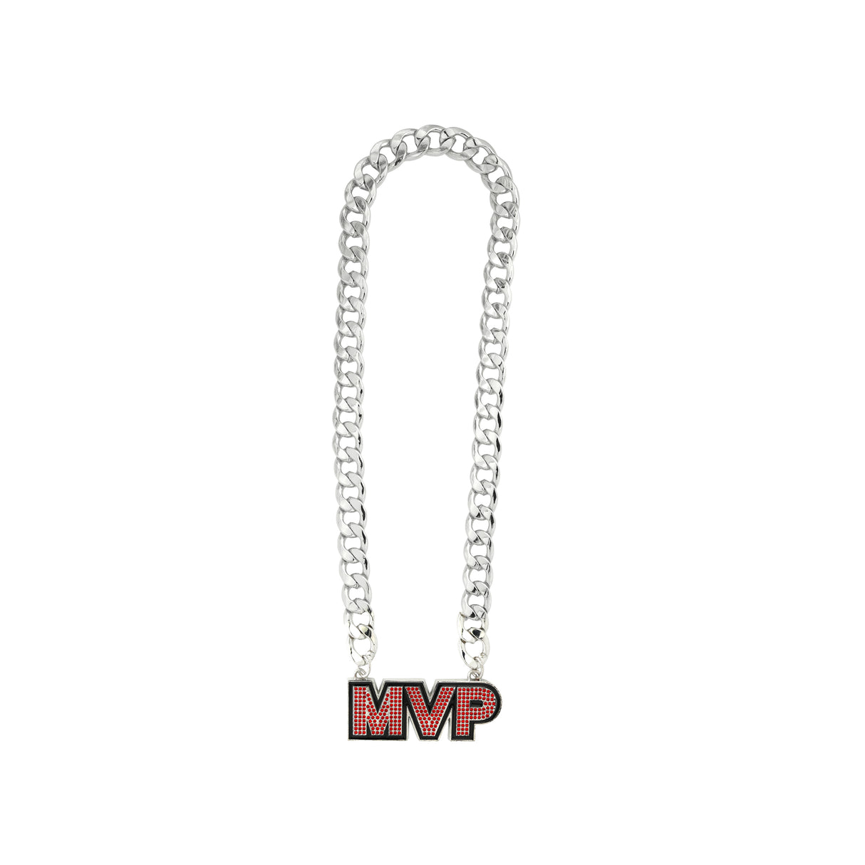 MVP Stone Chain Silver/Red