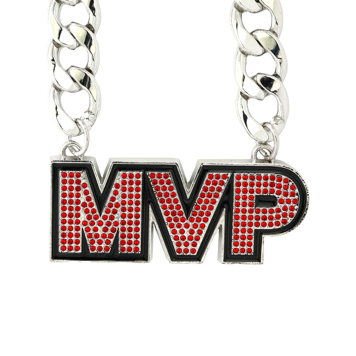 MVP Stone Chain Silver/Red