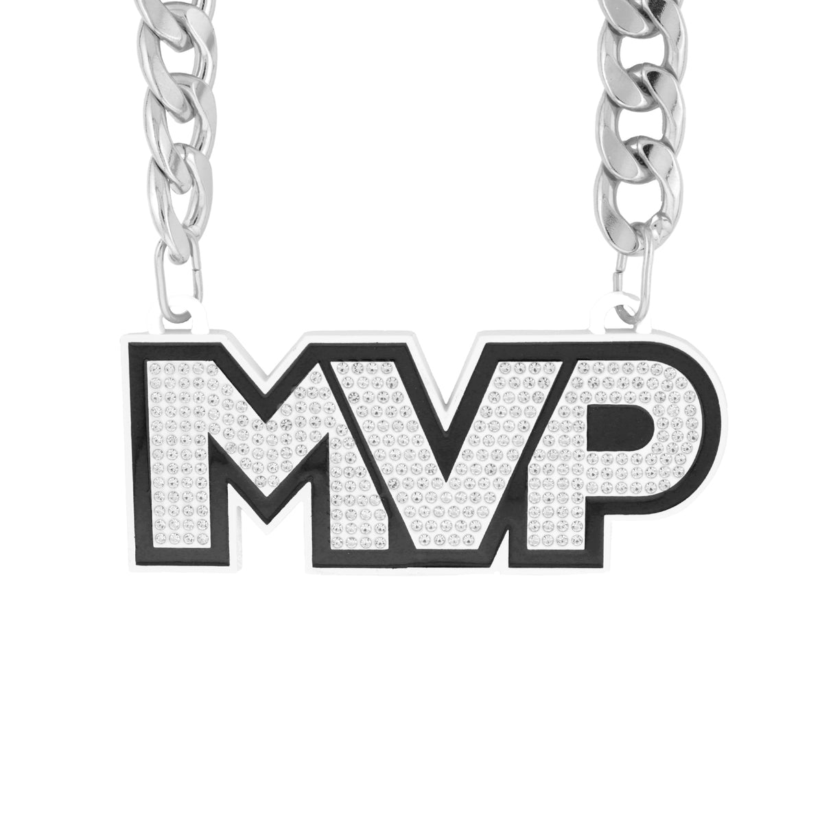 MVP26 Stone Chain White/Silver/Clear